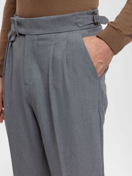 Pantaloni plissettati Antioch grigio