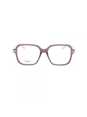 Fioletowe jedwabne okulary z frędzli Dior