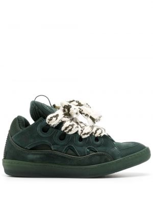 Sneakers di pelle Lanvin verde