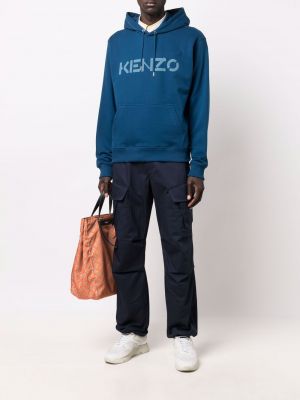 Pantalones cargo con bordado Kenzo azul
