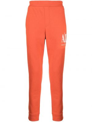 Trykt sportsbukse Armani Exchange oransje