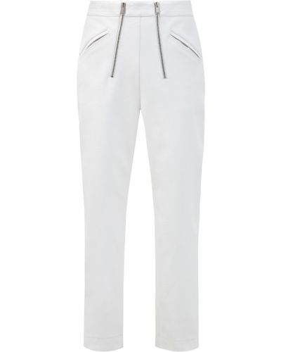Укороченные брюки на молнии Stella Mccartney, белые