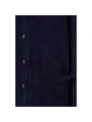 Cárdigan de seda de lana mohair Massimo Alba azul