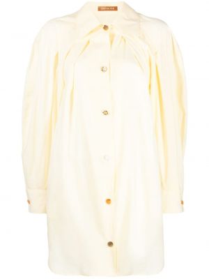 Памучна рокля тип риза Rejina Pyo жълто