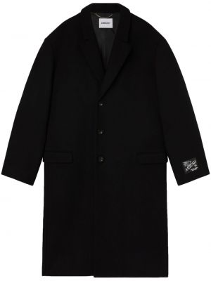 Vlněný kabát Ambush černý