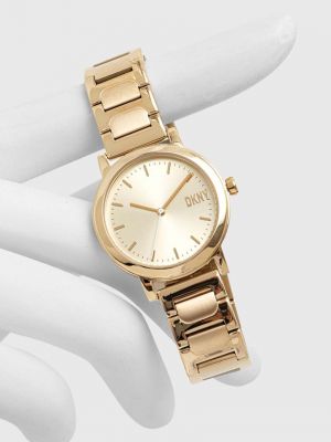 Dkny zegarek NY6651 damski kolor złoty