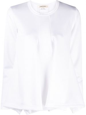 Camiseta plisada Comme Des Garçons blanco