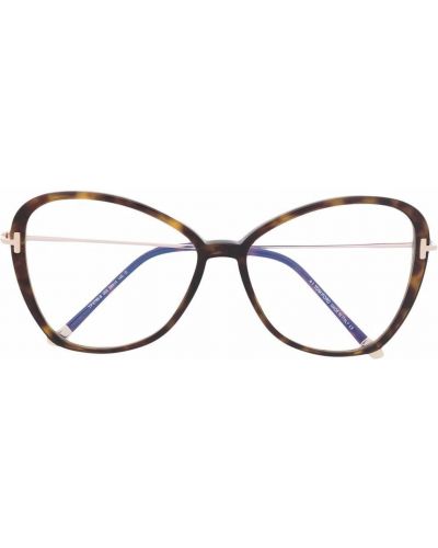 Oversize очила Tom Ford Eyewear кафяво