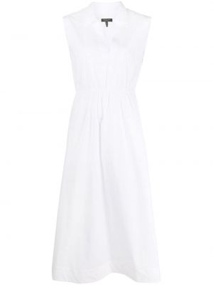 Βαμβακερή μίντι φόρεμα Rag & Bone λευκό