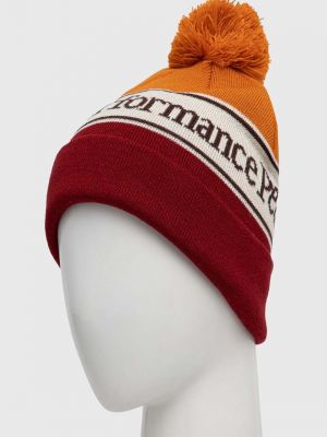 Dzianinowa czapka Peak Performance pomarańczowa