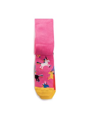 Чорапогащи Happy Socks розово