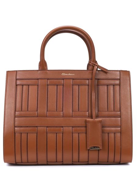 Мини сумочка Santoni коричневая