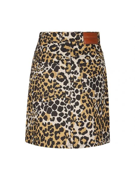 Mini falda de algodón con estampado leopardo Max Mara Weekend