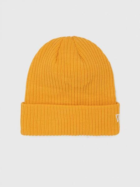 Dzianinowa czapka New Era żółta