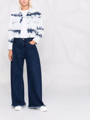 Veste en jean à imprimé Stella Mccartney bleu