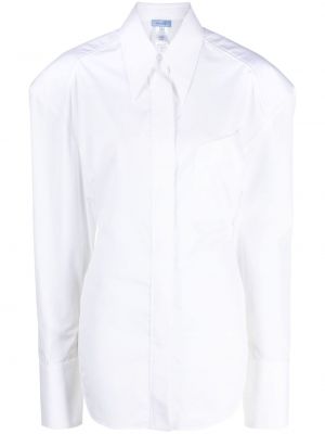 Bavlněná košile Mugler bílá
