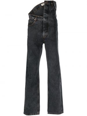 Straight leg jeans asimmetrici Y/project nero