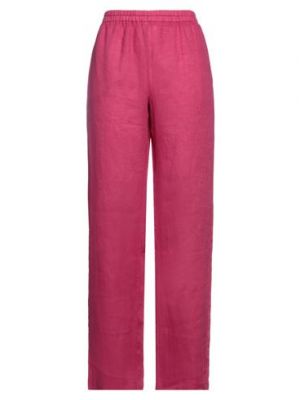 Pantaloni di lino Caliban rosa