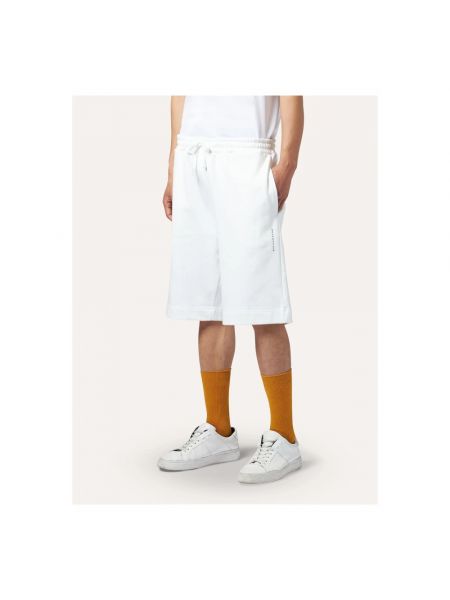 Pantalones cortos deportivos de algodón Ballantyne blanco