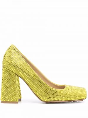 Полуотворени обувки Bottega Veneta жълто