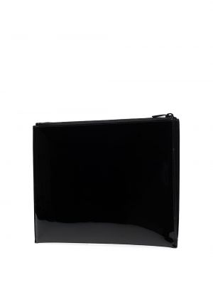 Bolso clutch con cremallera Saint Laurent negro