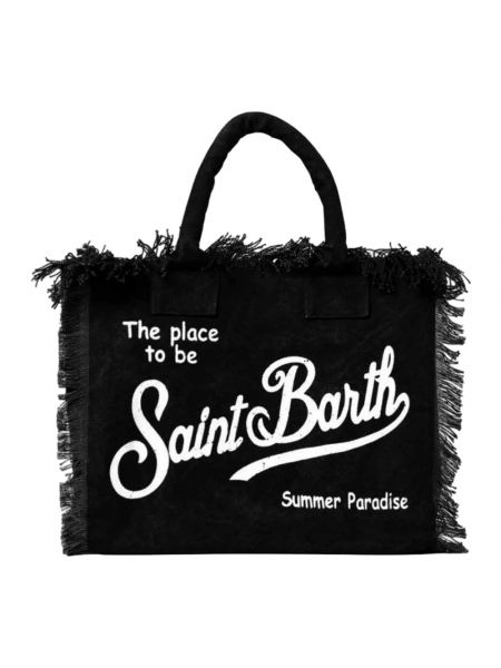 Shopper handtasche mit fransen mit taschen Mc2 Saint Barth