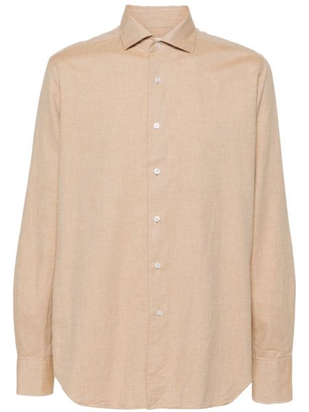 Skjorte Glanshirt brun