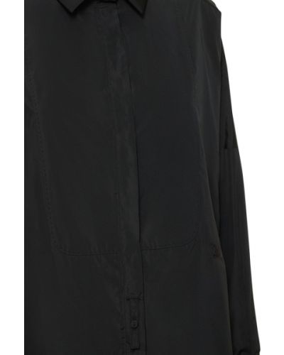 Oversized hodvábna košeľa Max Mara čierna