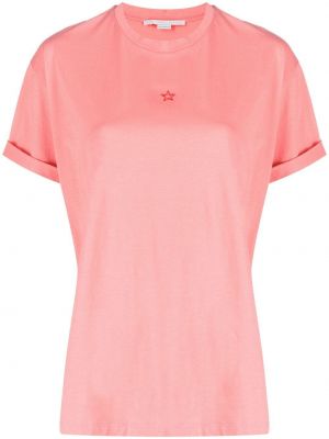Със звездички тениска Stella Mccartney розово