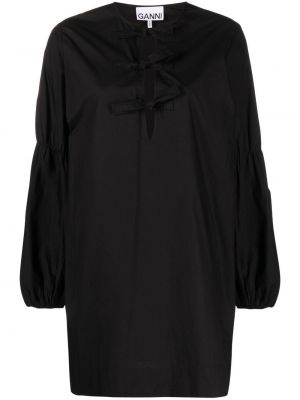 Mini šaty Ganni čierna