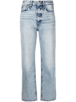 Hög midja jeans 7/8 Rag & Bone blå