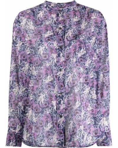 Camisa de flores con estampado Isabel Marant étoile violeta