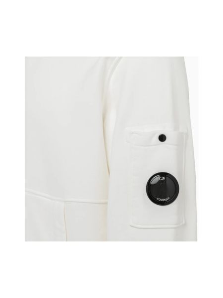 Sudadera con capucha de algodón manga larga C.p. Company blanco