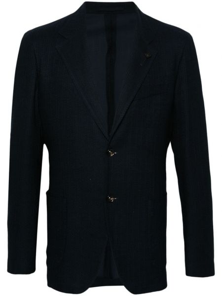 Blazer lung Lardini albastru