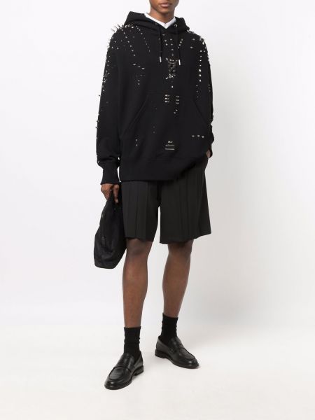 Sudadera con capucha con apliques Givenchy negro