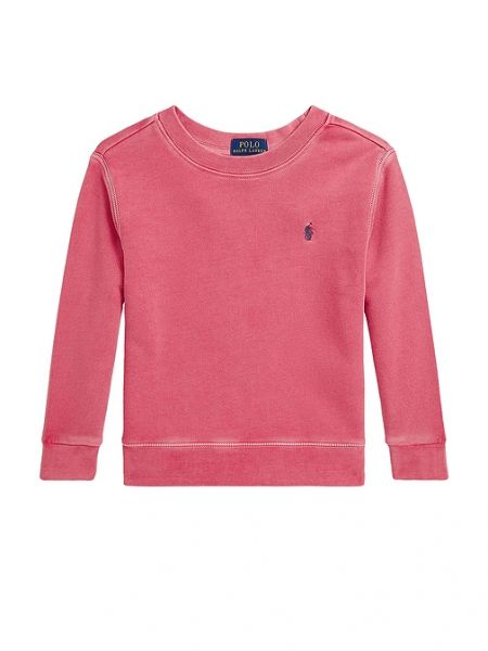 Pamuklu bisiklet yaka sweatshirt Polo Ralph Lauren kırmızı