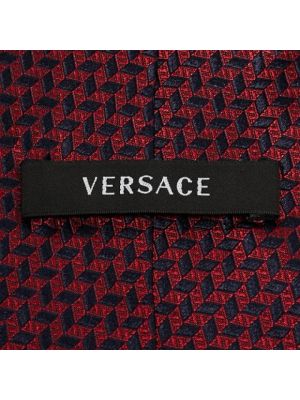 Top de seda Versace Pre-owned rojo