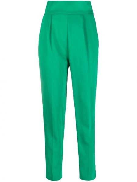 Pantalones de cintura alta Pinko verde