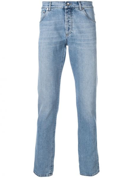 Skinny fit-jeans Brunello Cucinelli blå