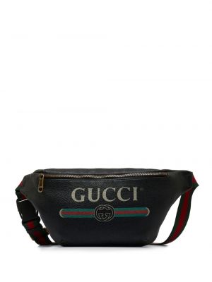 Pásek Gucci Pre-owned černý