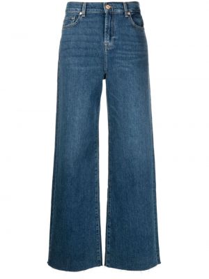 Modré džíny s vysokým pasem relaxed fit 7 For All Mankind