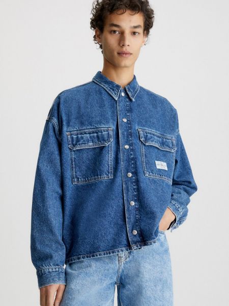 Koszula Calvin Klein Jeans niebieska