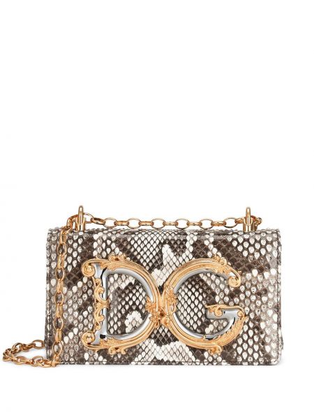 Kožená crossbody kabelka Dolce & Gabbana