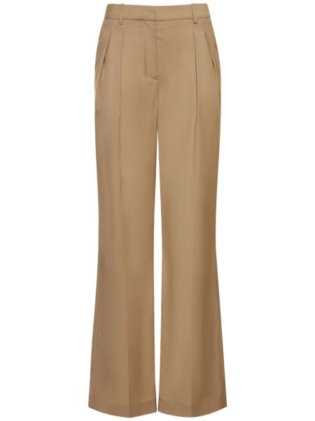 Pantalones de lana Loulou Studio beige