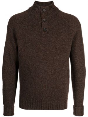 Sweter z kaszmiru N.peal brązowy