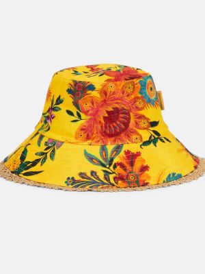 Lanena kapa s cvetličnim vzorcem Zimmermann