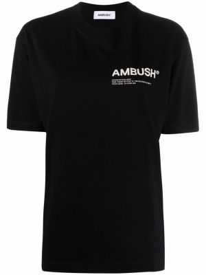 Camiseta con estampado oversized Ambush negro