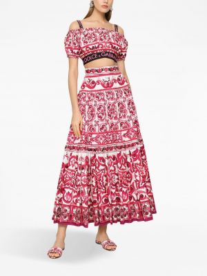 Dlouhá sukně s potiskem Dolce & Gabbana