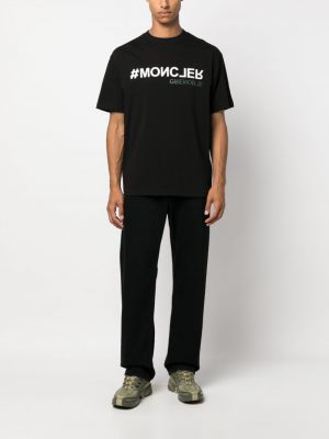 Bavlněné tričko s potiskem Moncler Grenoble