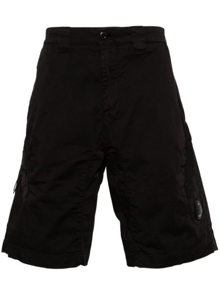 Pamučne bermuda kratke hlače C.p. Company crna